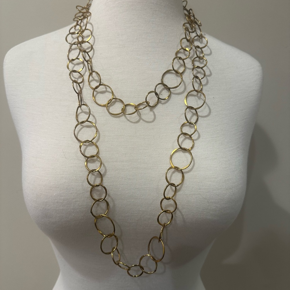 Gold Loop Necklace - Picture 2 of 3